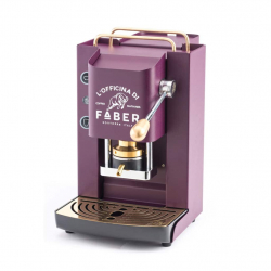 Faber Pro Deluxe Machine à café avec finition en laiton à dosettes en papier Ese 44 mm 